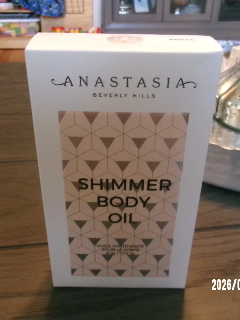 Anastasia Beverly Hills Shimmer Body Oil 1.5 oz / 45 mL # WHITE NIB!